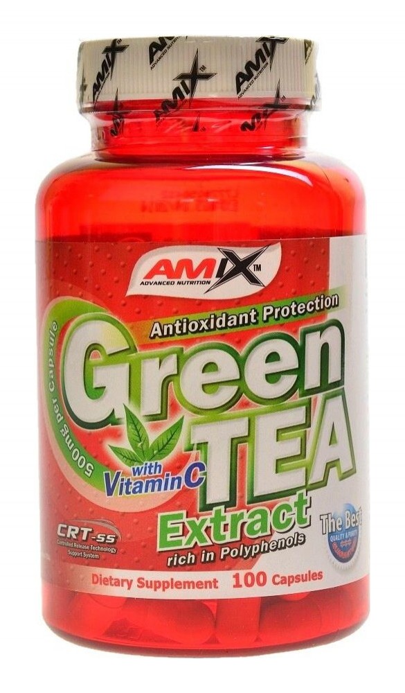 Green Tea extract with vitamin C 100 kapslí