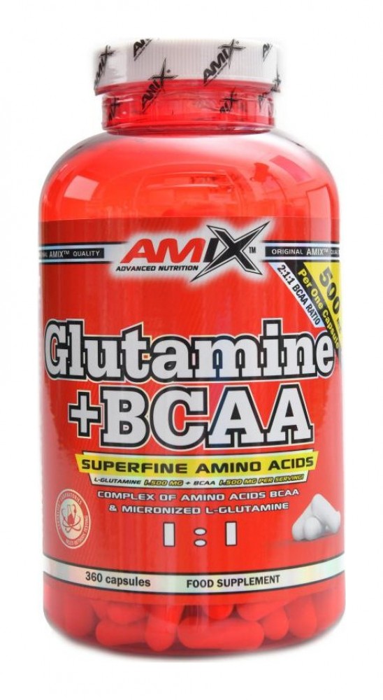 L-Glutamine + BCAA 360 kapslí