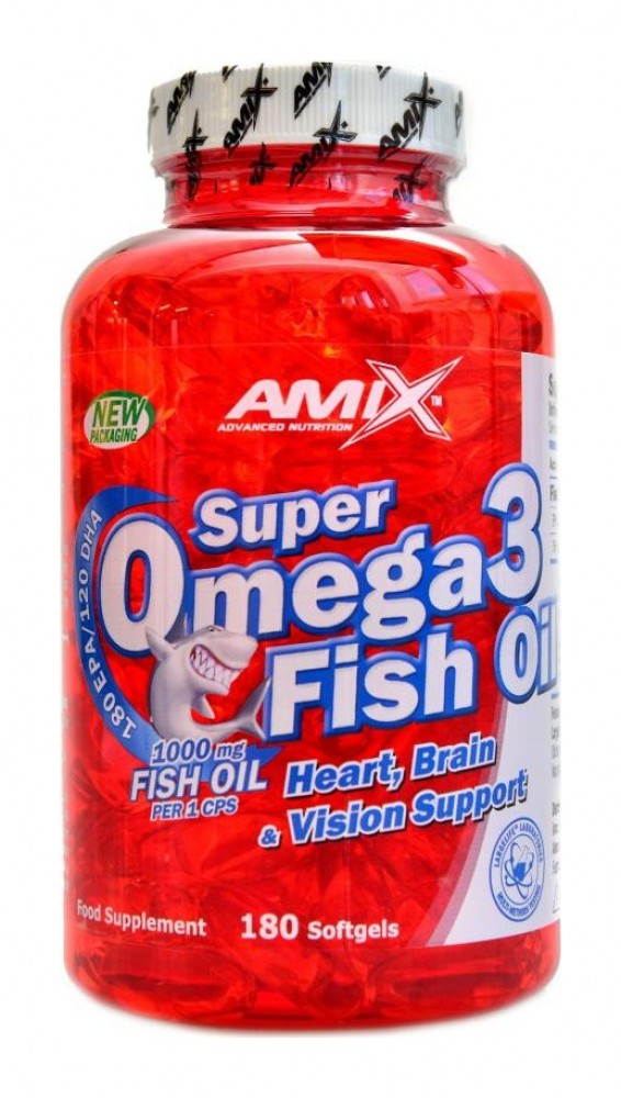 Super Omega 3 fish oil 180 kapslí 1000mg