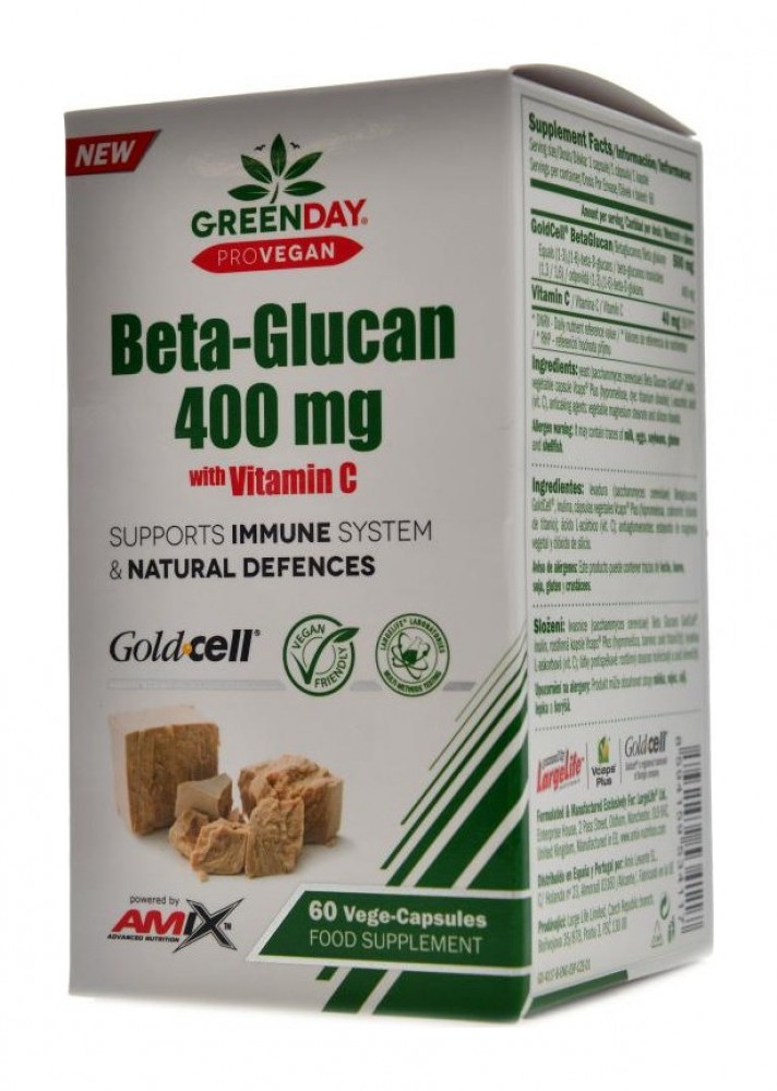 Provegan Beta Glucan 400 mg vitamin C 60 vege kapslí