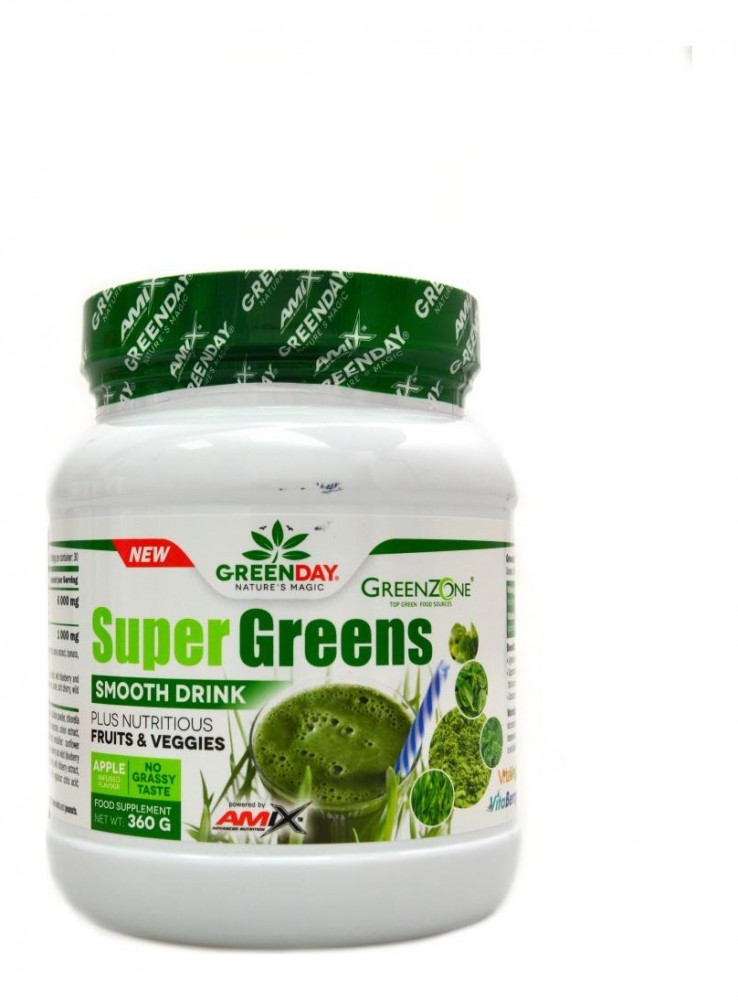 Super Greens Smooth Drink 360g zelené jablko