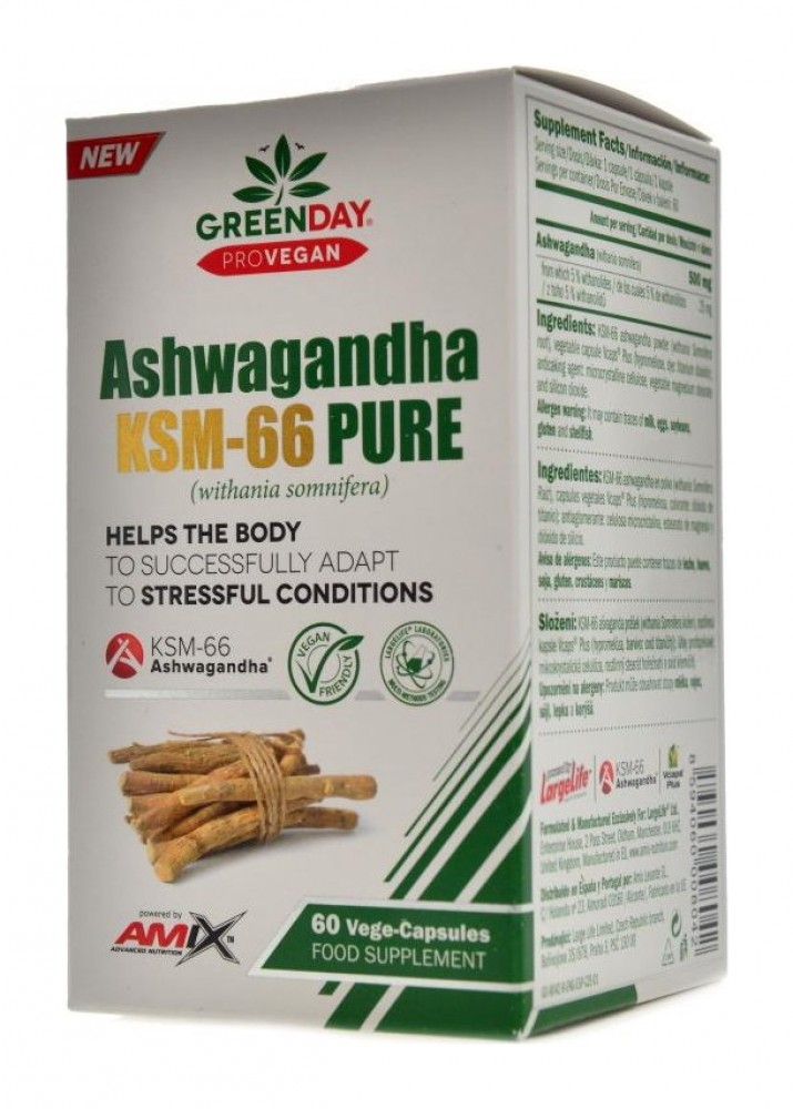 Provegan Ashwagandha KSM-66 pure 60 vege kapslí