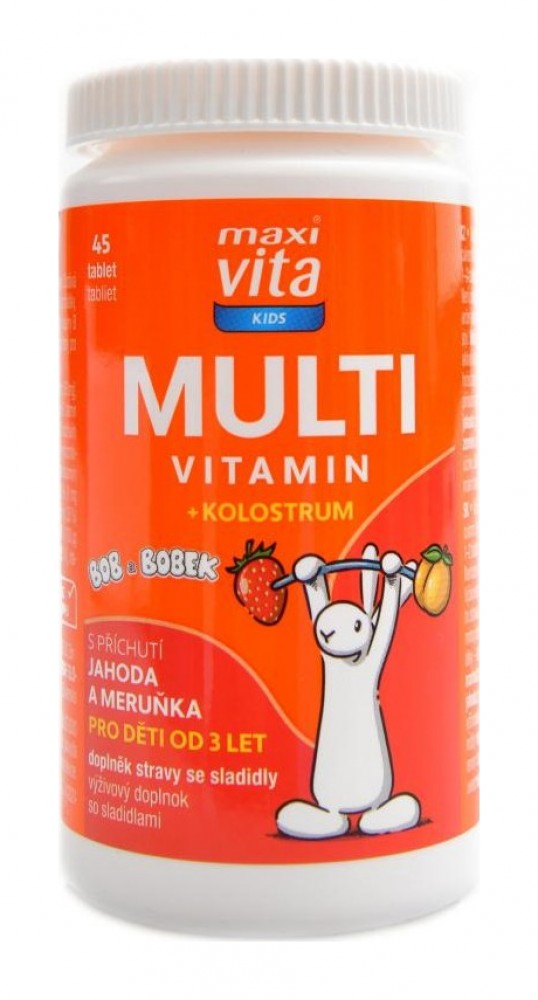 MaxiVita kids multivitamin + kolostrum 45 tablet