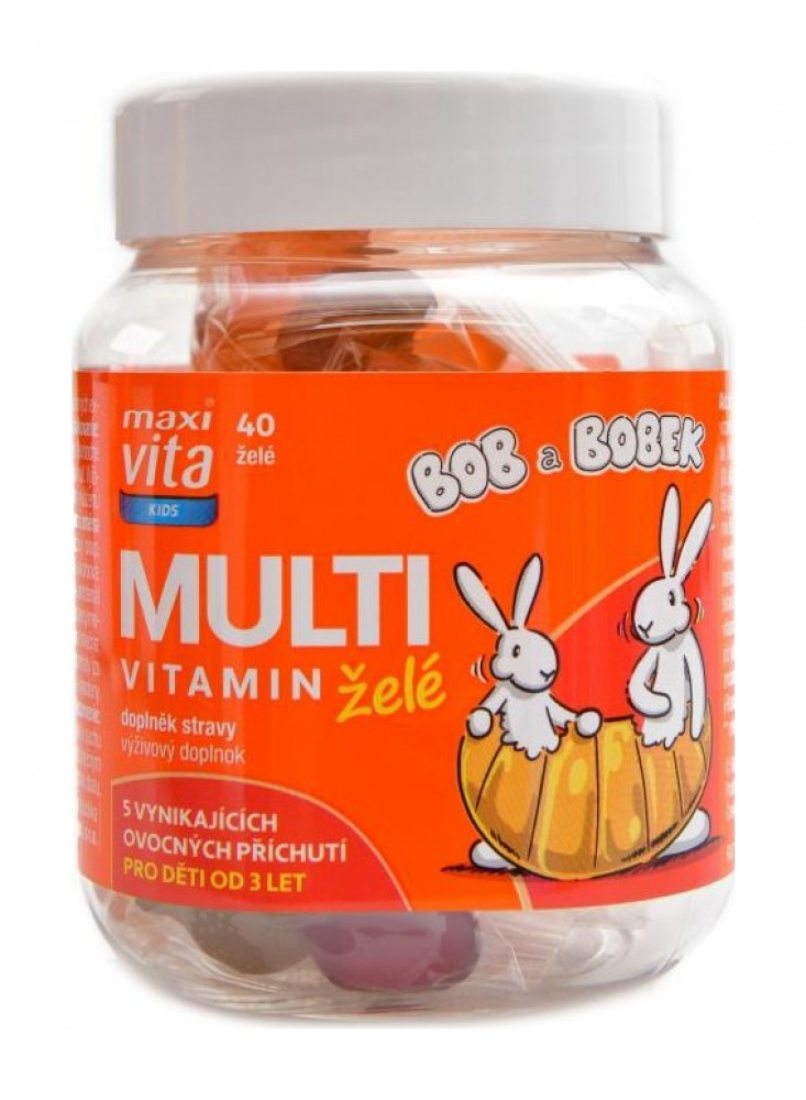 MaxiVita kids multivitamin želé 40 ks