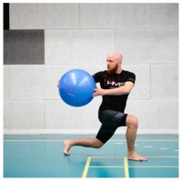Gymnastický míč YB01N 65 cm šedý 