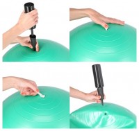 Gymnastický míč YB01N 75 cm modrý 