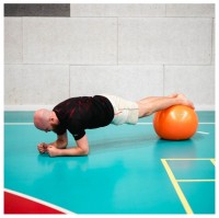 Gymnastický míč YB02N 55 cm šedý 