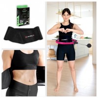 Masážní hula hoop HHM16 se závažím, magnety a počítadlem černá 