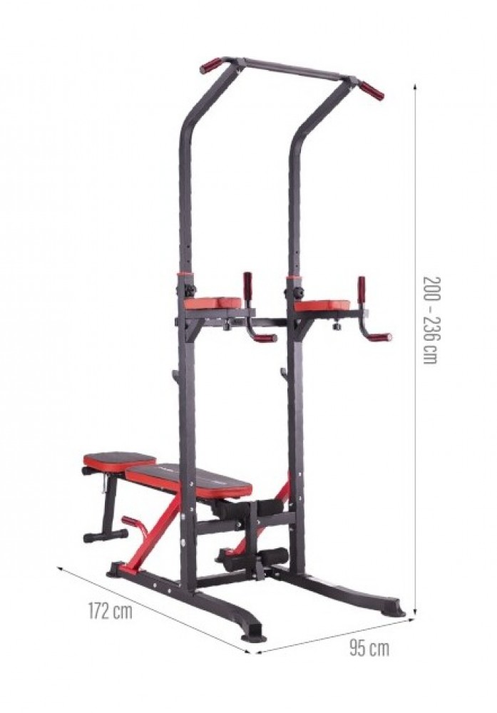 Multifunkční bradla s lavicí PWL8324