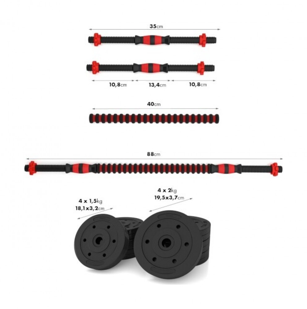 Nakládací činky SGP15, 15 kg