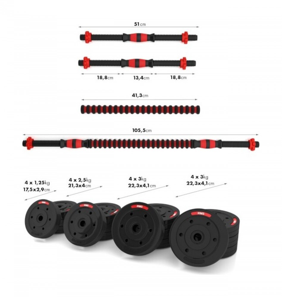 Nakládací činky SGP40, 40 kg