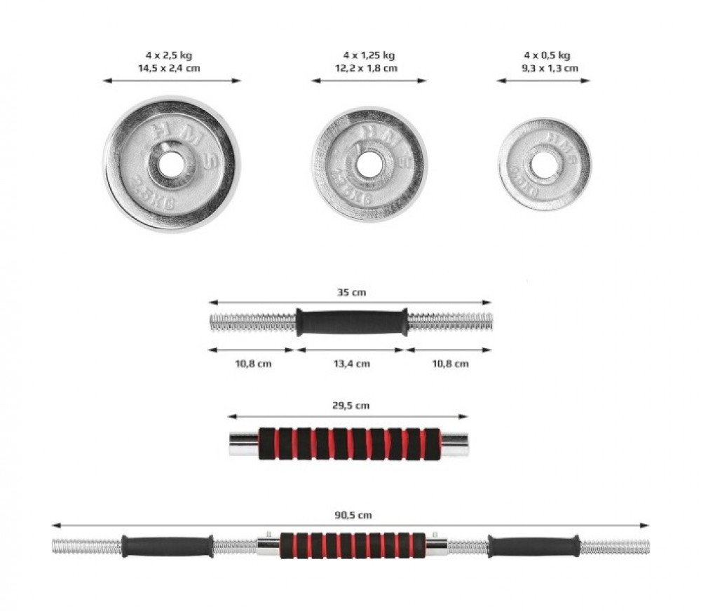Činkový set v kufru STC21 21 kg