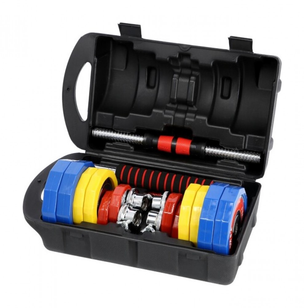 Činkový set v kufru SKC20 2x10 kg