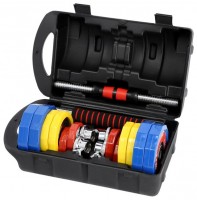 Činkový set v kufru SKC20 2x10 kg 