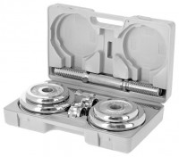 Činkový set v kufru STC-20, chromovaný, 20 kg 