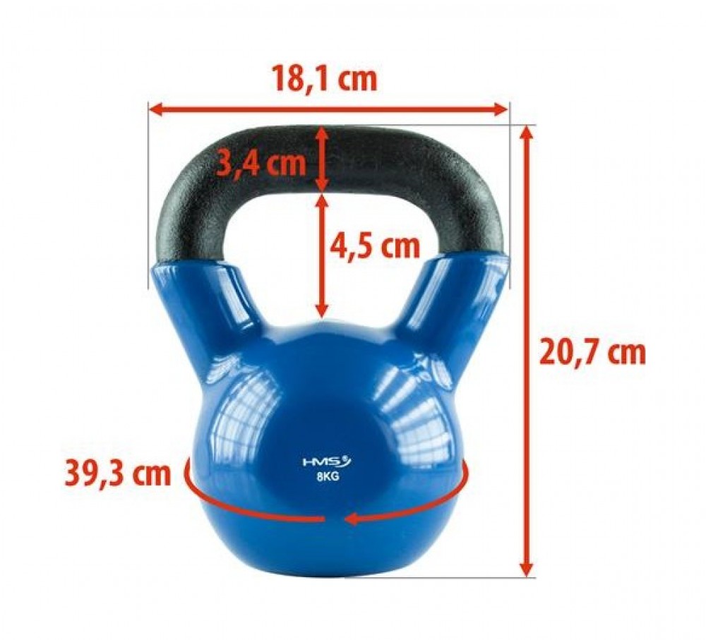 KN 8 KG KETTLEBELL POKRYTÝ NEOPRENEM 