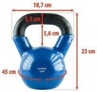 KN 12 KG KETTLEBELL POKRYTÝ VINYLEM  