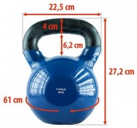 KN 28 KG KETTLEBELL POKRYTÝ VINYLEM  