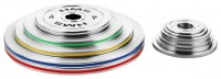Sada ocelových olympijských kotoučů TOS 2 x 0,25 - 1,25 kg (6 kg) 