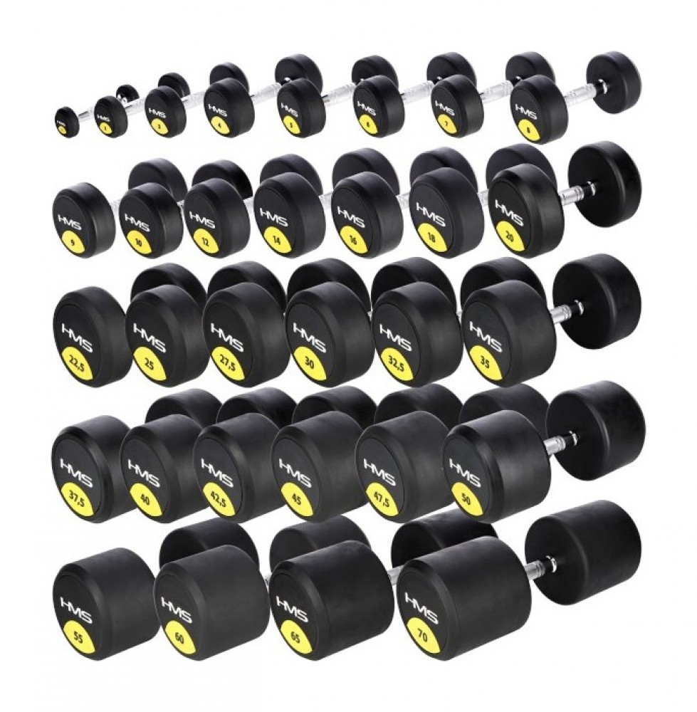 Pogumovaná jednoruční činka HG Pro 30 kg
