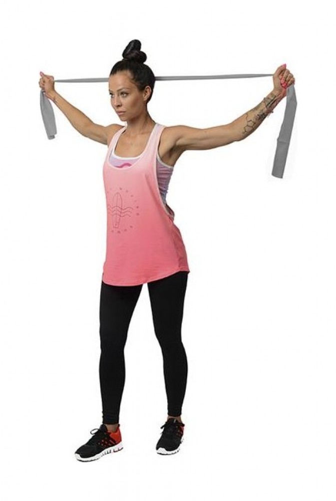 FITNESS GUMA TP01 ŠEDÁ