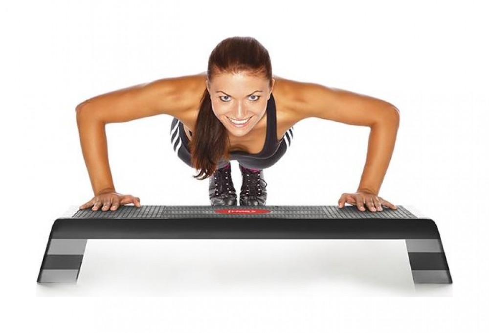 Step na aerobik AS004 černý