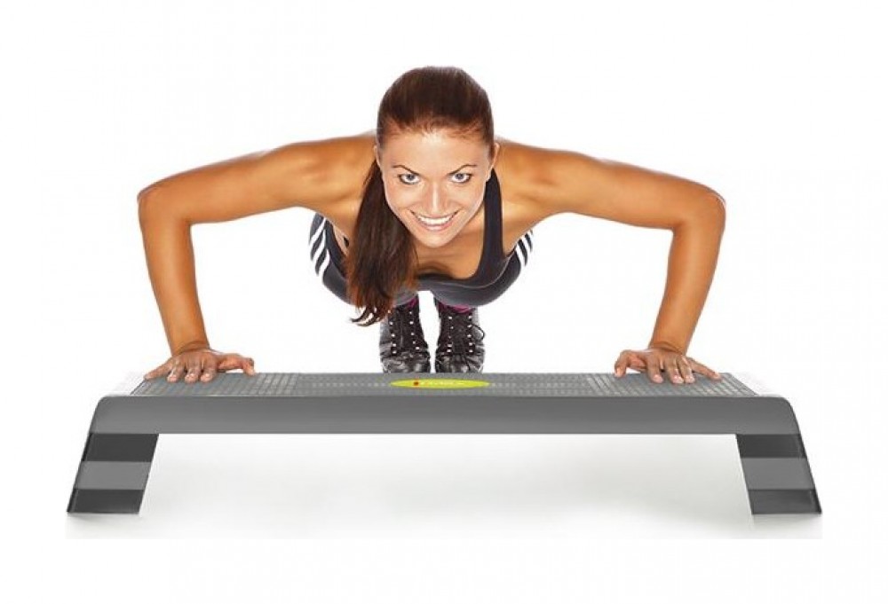 Step na aerobik AS005 šedý