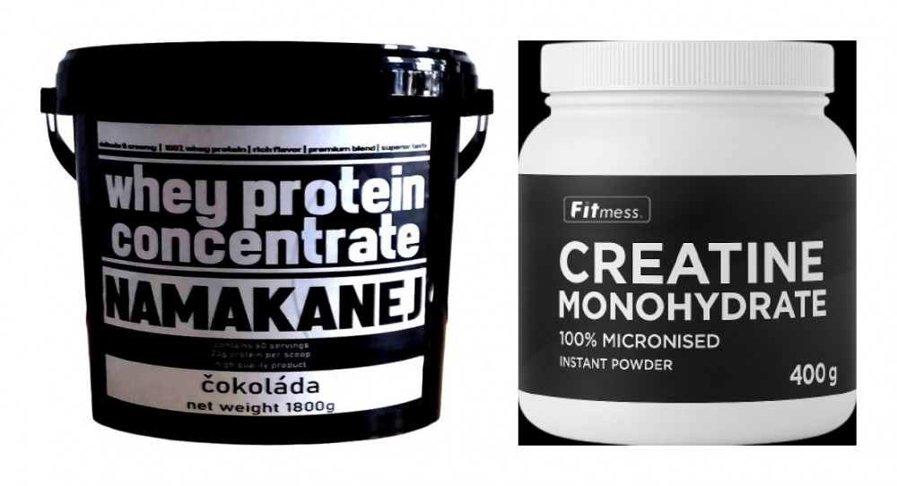Whey 80 protein 1800g + Fitmess Fitmess Creatine Monohydrate 400g