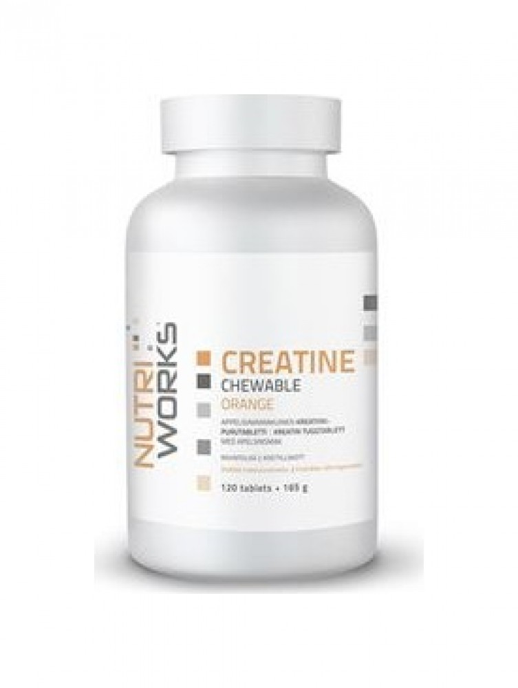 Creatine Chewable 120 žvýkacích tablet - pomeranč