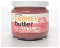 Kešu máslo s kokosem, bílou čokoládou a jahodami 340 g 