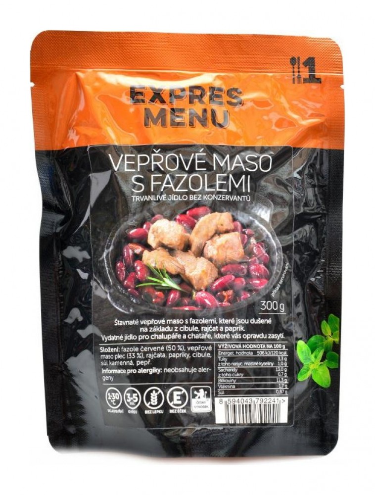 Vepřové maso s fazolemi (SCD) 300g
