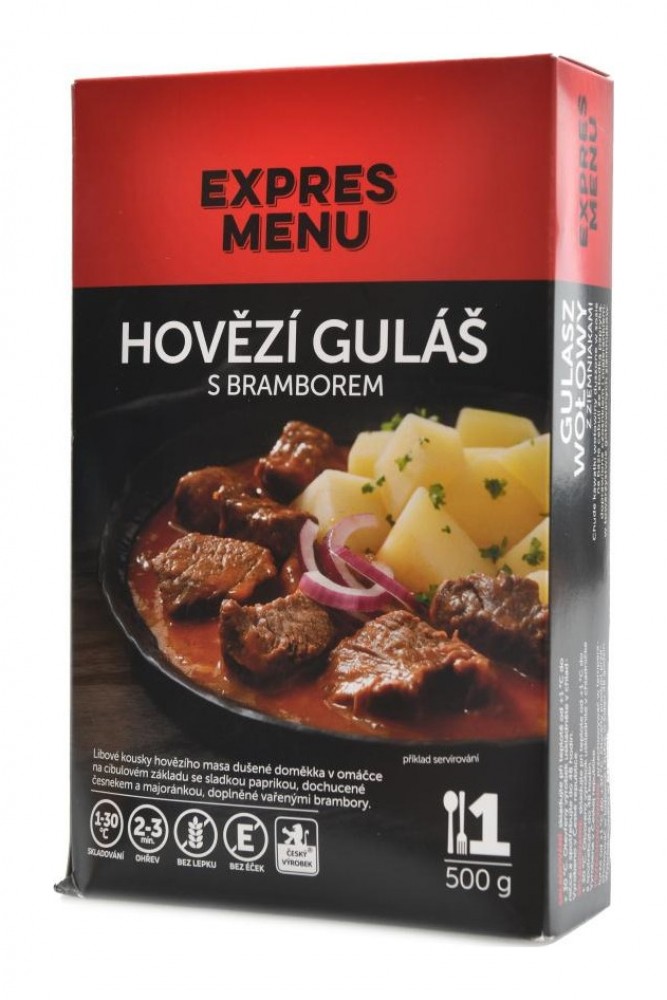 KM hovězí guláš s bramborem 500g