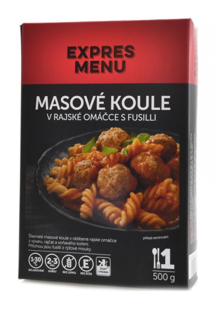 KM Masové koule v rajské omáčce s fusilli 500g