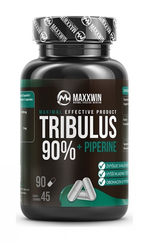 TRIBULUS 90% + PIPERINE 90 kapslí
