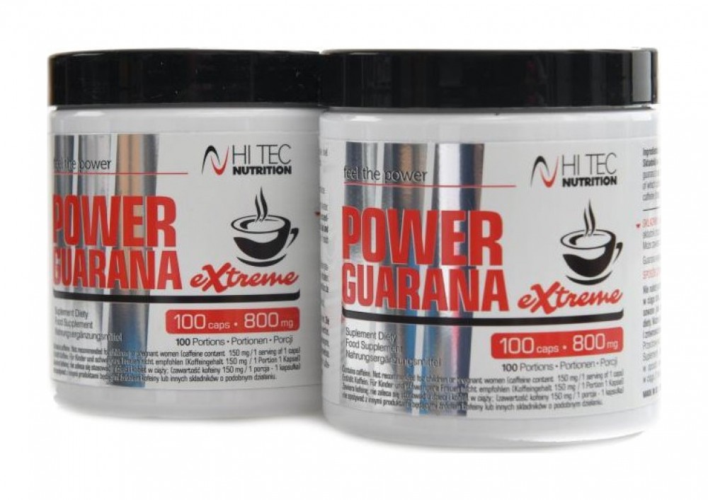 Power Guarana extreme 800mg 2 x 100 kapslí