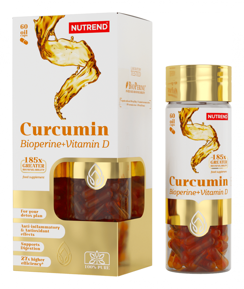 Curcumin + BioPerine + Vitamin D   60 kapslí