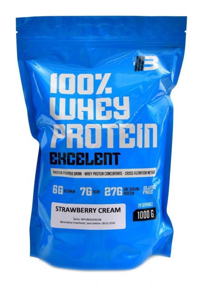 Excelent 100% WPC whey protein 80 1000g
