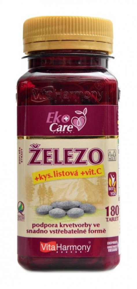 VE Železo 20mg s kyselinou listovou a vitamínem C 180 smartpills