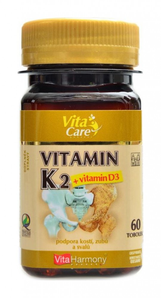 Vitamín K2 100mcg + D3 25mcg 60 tablet