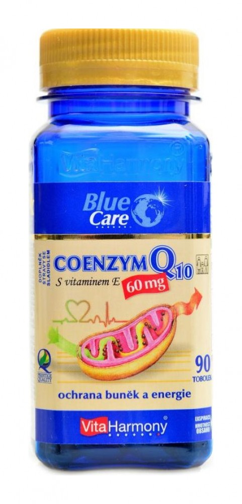 Coenzym Q10 60 mg + vitamin E 90 kapslí
