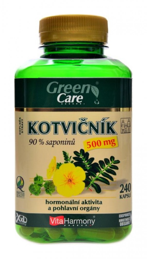 XXL Kotvičník 500 mg 90% saponinů 240 kapslí