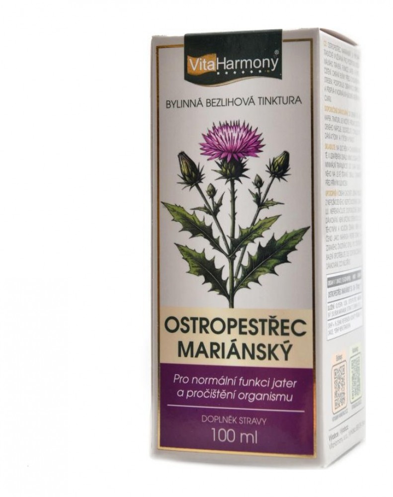 Tinktura Ostropestřec mariánský 100 ml silybum marianum