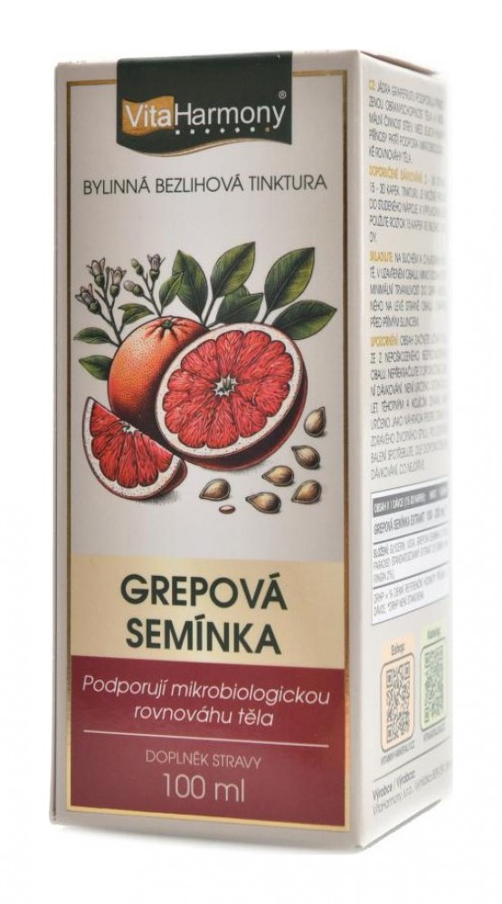Tinktura Grepová semínka 100 ml grape seed