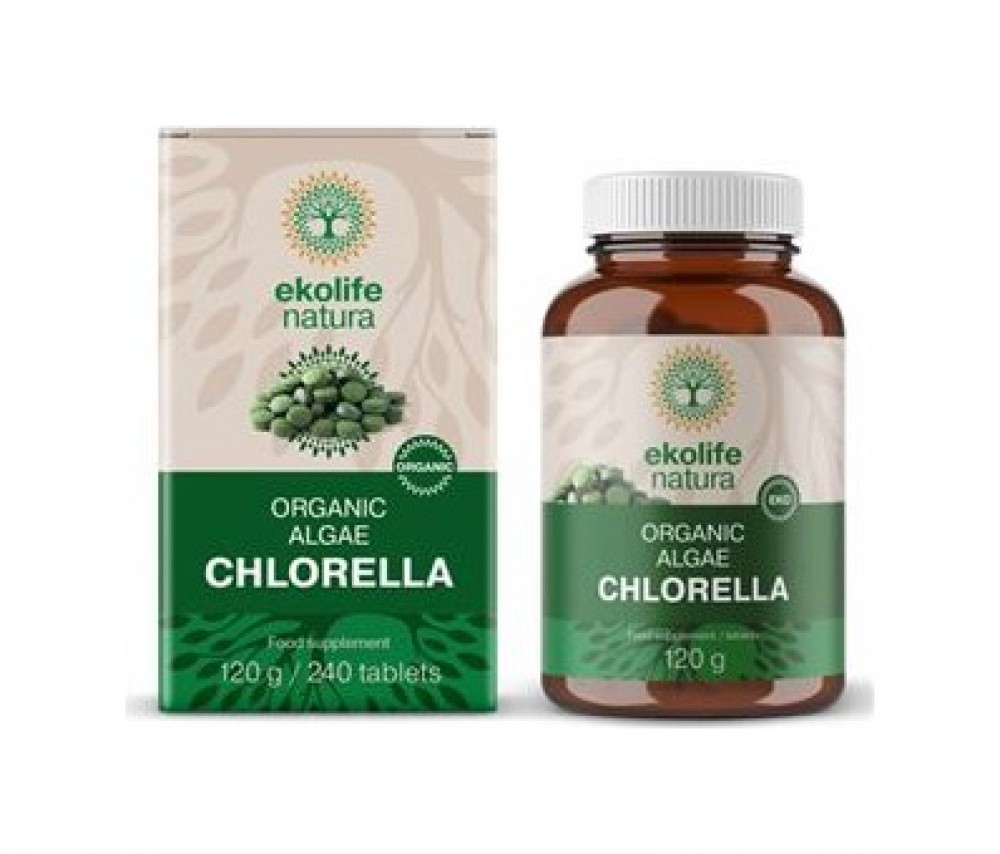 Algae Chlorella Organic 240 tablet (Bio řasa chlorella)