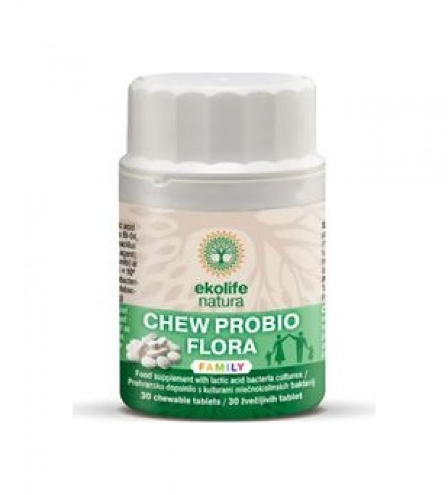 Chew Probio Flora Family 30 žvýkacích tablet