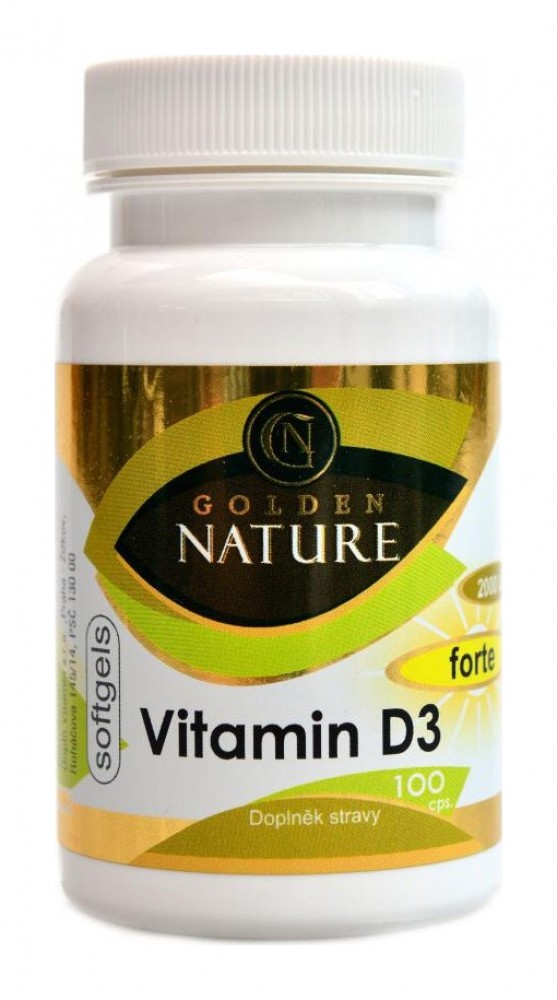 Vitamin D3 2000 I.U. SOFTGELS 100 kapslí