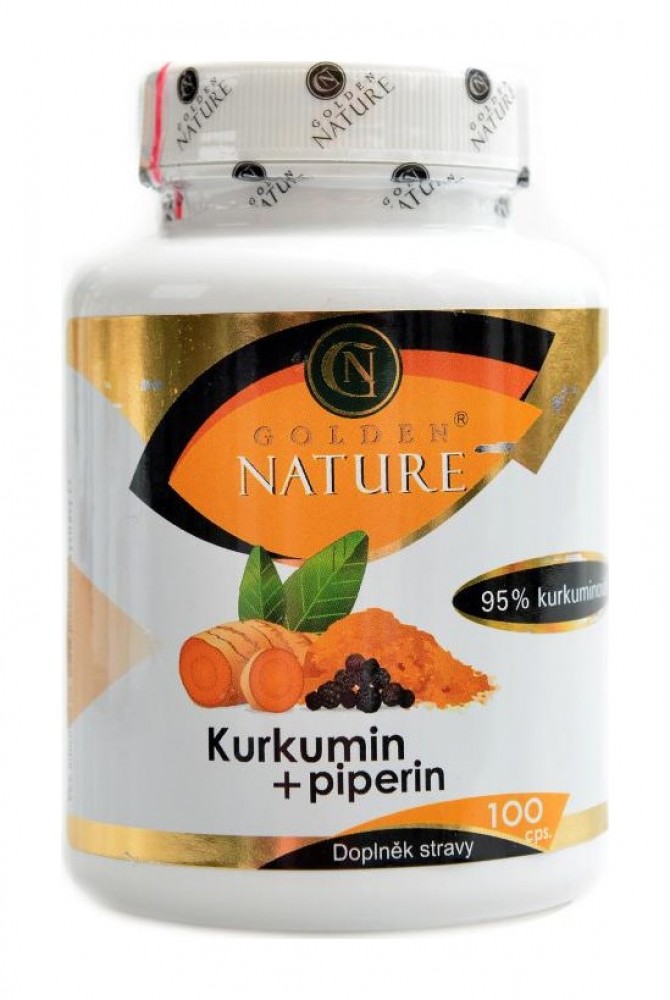 Kurkumin 95% + Piperin 100 kapslí