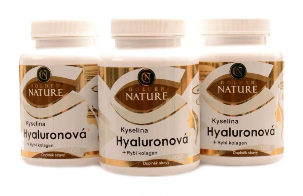 Kys. Hyaluronová + Rybí kolagen + C 300kapslí