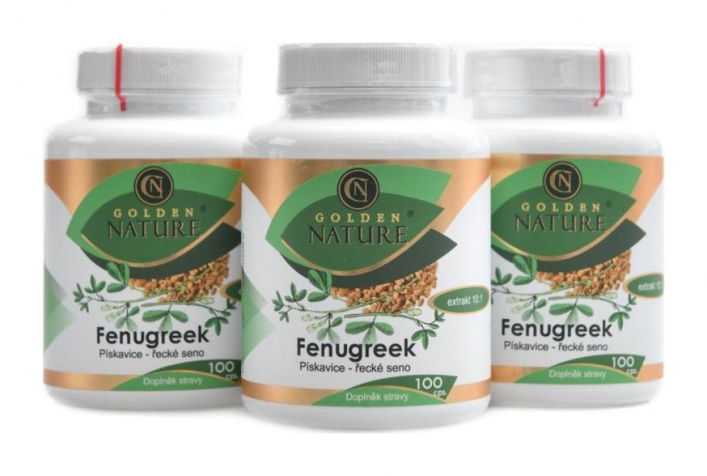 Fenugreek pískavice řecké seno 300 kapslí