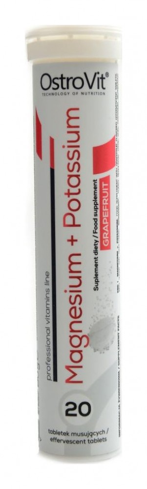 Magnesium + potassium 20 effervescent tablet šumivé tablety